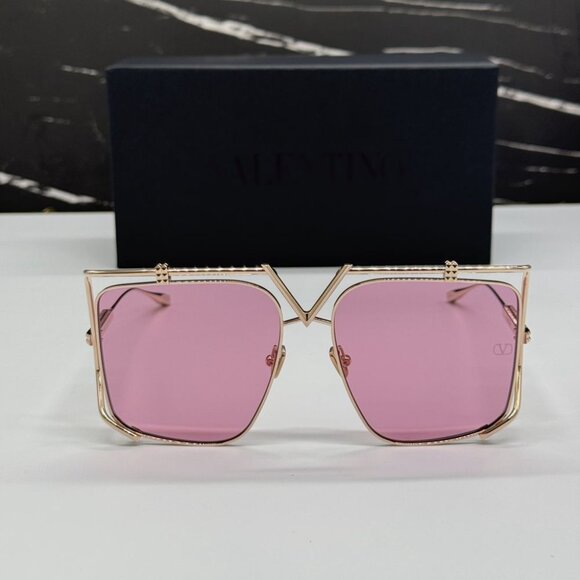 NEW VALENTINO V-LIGHT PINK WOMEN SUNGLASSES VALENTINO VLS-116C PINK